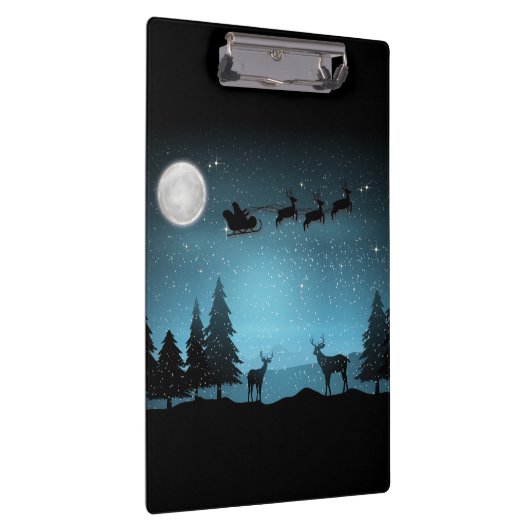Adorable Reindeer At Night Klembord (Rechts)