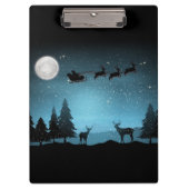 Adorable Reindeer At Night Klembord (Voorkant)