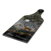 Adorable Reindeer At Night Snijplank (Hoek)