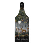 Adorable Reindeer At Night Snijplank (Voorkant)