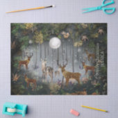 Adorable Reindeer At Night Tissuepapier (Craft)