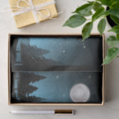 Adorable Reindeer At Night Tissuepapier (Geschenk)