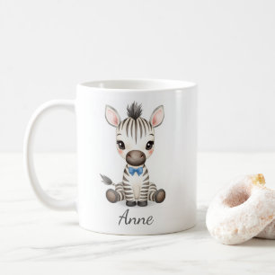 Adorable Safari Baby Zebra Custom Koffiemok voor k