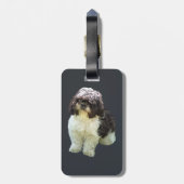 Adorable Shih Tzu Puppy Bagagelabel (Achterkant verticaal)