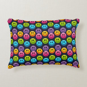 "Adorable Smile Emoji Pattern Collection" Accent Kussen