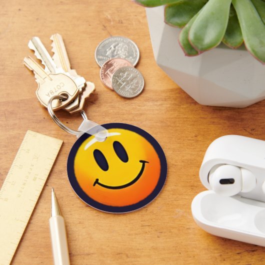 "Adorable Smile Emoji Pattern Collection" Sleutelhanger (Bureau)