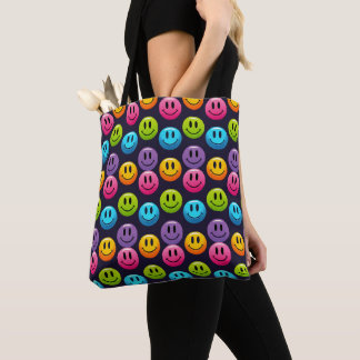 "Adorable Smile Emoji Pattern Collection" Tote Bag