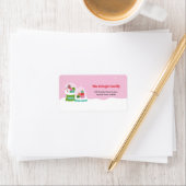 Adorable Snow Globes with Gifts and Candy in Pink Etiket (Insitu)