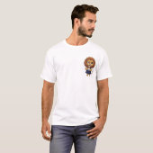 Adorable Sophisticated Lion Cartoon with Monocle T-shirt (Voorkant volledig)