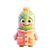 Adorable Spiky Toy Characters in Cute  Rond Kussen