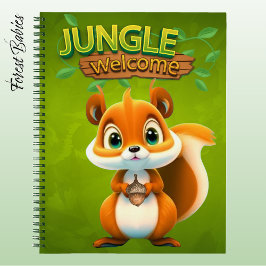 Adorable Squirrel Wildlife Nature Lover Green 🐿 Notitieboek