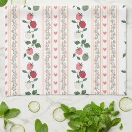 Adorable sweety old fashion botanical pattern theedoek
