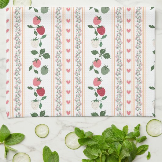 Adorable sweety old fashion botanical pattern theedoek (Gevouwen)