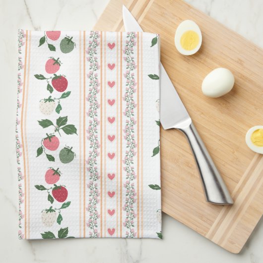 Adorable sweety old fashion botanical pattern theedoek (Quarter Fold)