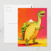 Adorable Taco Dino Briefkaart (Voorkant / Achterkant)