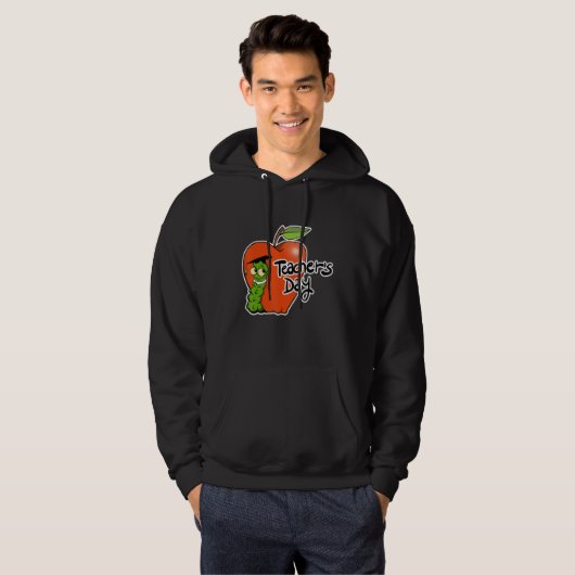 Adorable Teacher's Day Apple Design - Perfect for  Hoodie (Voorkant volledig)