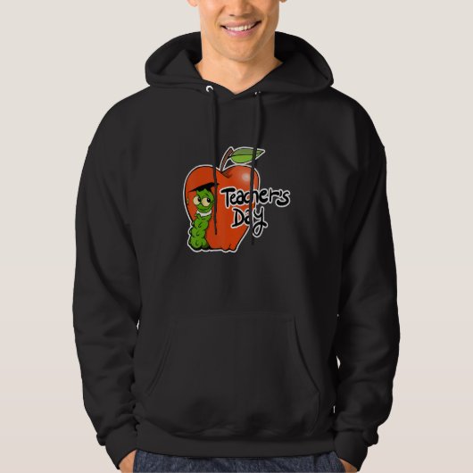Adorable Teacher's Day Apple Design - Perfect for Hoodie (Voorkant)