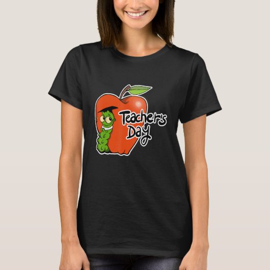 Adorable Teacher's Day Apple Design - Perfect for  T-shirt (Voorkant)