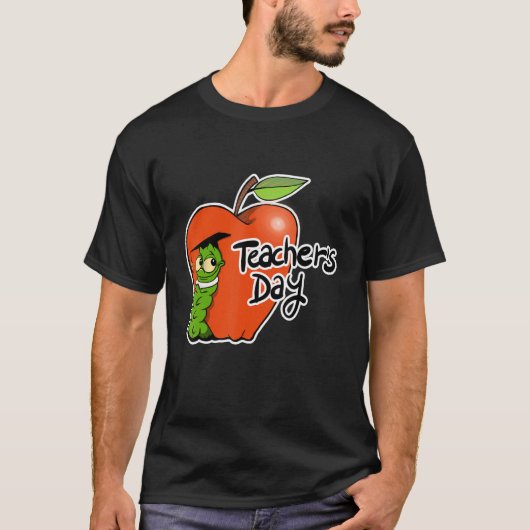 Adorable Teacher's Day Apple Design - Perfect for  T-shirt (Voorkant)