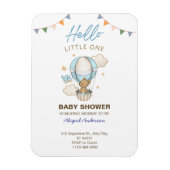 Adorable Teddy Bear Boy Kid Baby Shower Invitation Magneet (Verticaal)