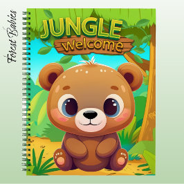 Adorable Teddy Bear Forest Fun Animal Character 🐻 Notitieboek