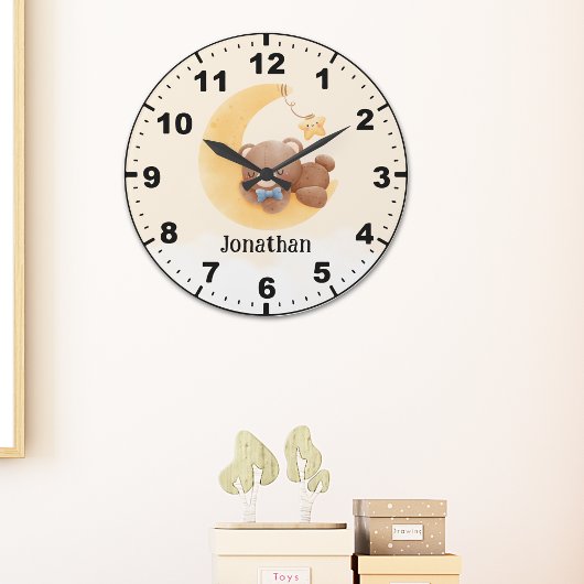 Adorable Teddy Bear Room Boy Grote Klok