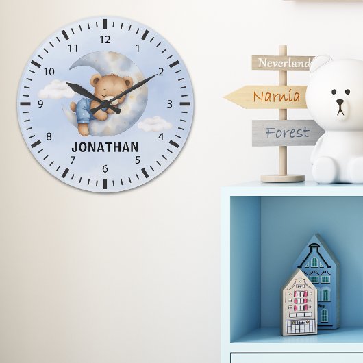 Adorable Teddy Bear Room Boy Grote Klok