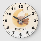 Adorable Teddy Bear Room Boy Grote Klok (Voorkant)