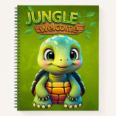 Adorable Tortoise Lover Box Turtle Animal Green 🐢 Notitieboek (Voorkant)