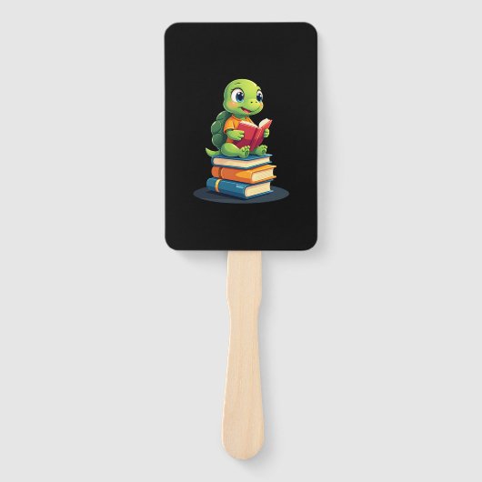 Adorable Turtle Reading Books (1) Handwaaier (Voorkant)