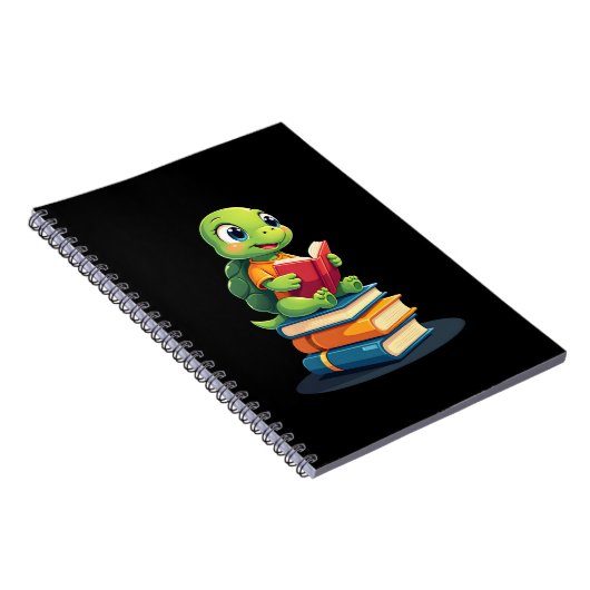 Adorable Turtle Reading Books (1) Notitieboek (Rechterzijde)
