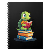Adorable Turtle Reading Books (1) Notitieboek (Voorkant)