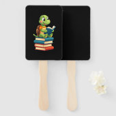 Adorable Turtle Reading Books (4) Handwaaier (Voorkant en achterkant)