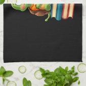 Adorable Turtle Reading Books (4) Theedoek (Gevouwen)