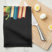 Adorable Turtle Reading Books (4) Theedoek (Quarter Fold)