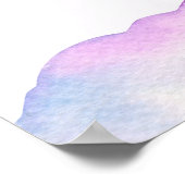 Adorable Unicorn Birthday Girl Poster (Hoek)