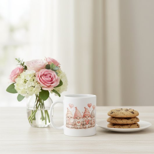 Adorable Valentine Gnome LOVE Mug Koffiemok