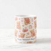 Adorable Valentine’s Day Coffee Teddy Bear Mug Koffiemok (Center)