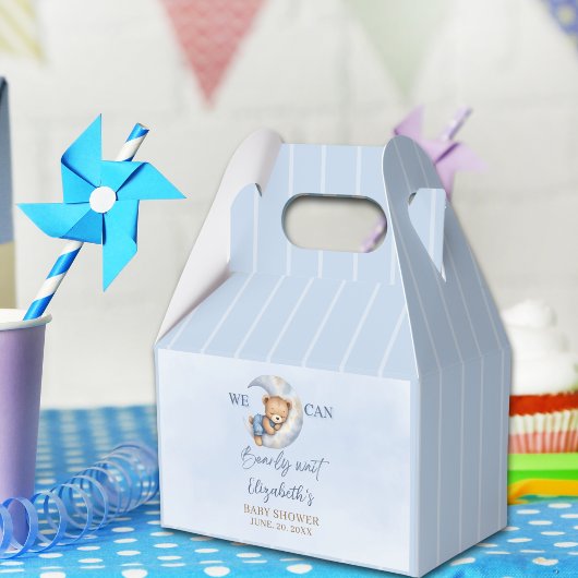 Adorable Watercolor Bear Baby Shower party Bedankdoosjes