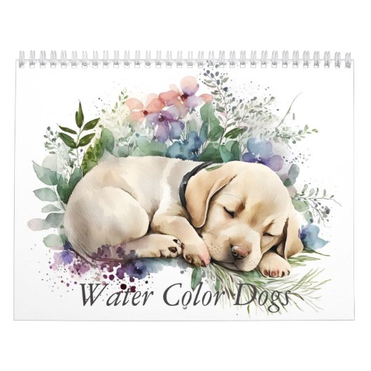 Adorable Watercolor Dog Kalender (Hoes)
