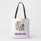 Adorable Watercolor Dog Lover Best Friends  Tote Bag (Voorkant)