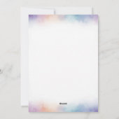 Adorable Watercolor Squirrel Happy Birthday Feestdagenkaart (Achterkant)