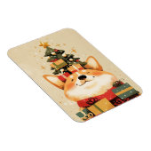 Adorable Welsh Corgi with Christmas Gifts Magneet (Rechterzijde)
