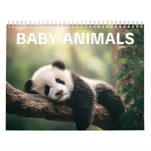 Adorable Wildlife Photography | Baby Animals Wall Kalender (Hoes)