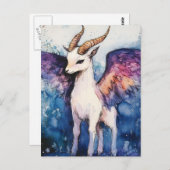 Adorable Winged Goat Briefkaart (Voorkant / Achterkant)
