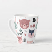 Adorable Woodland Creatures With Hearts Latte Mok (Linkerhoek)
