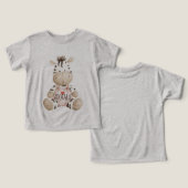 Adorable Zebra Animal (Ontwerp Voorkant & Achterkant)