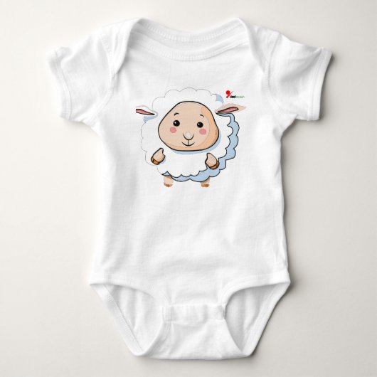 Adorablee Lammetjes Baby Onesie  Romper (Voorkant)