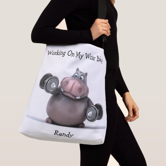 Adorables 3D Hippo Lifinggewicht Crossbody Tas (Dichtbij)