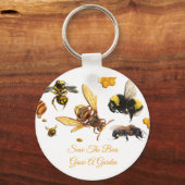 Adorables [3D] Sla de bijen op maat Sleutelhanger (Voorkant)